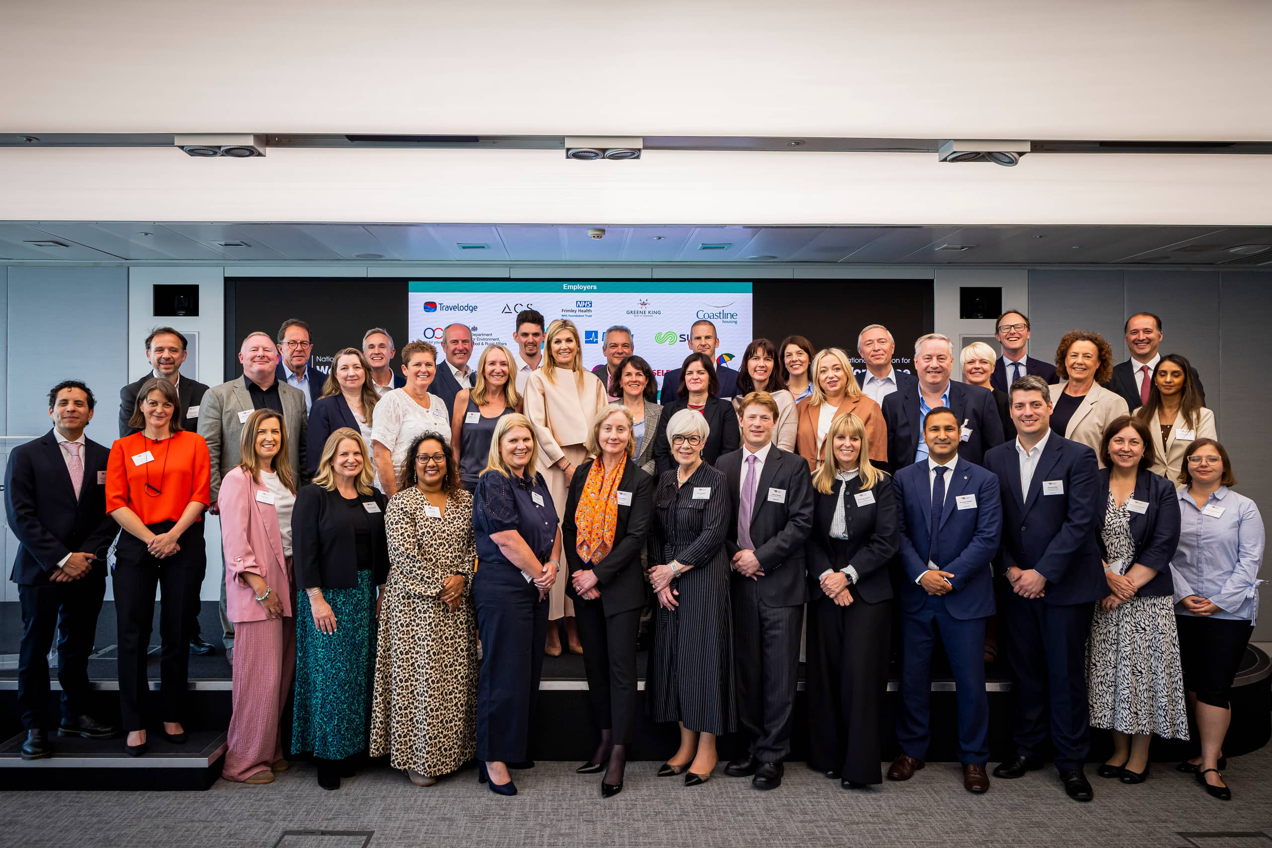 Queen Máxima attends launch of National Coalition for Workplace Savings in London